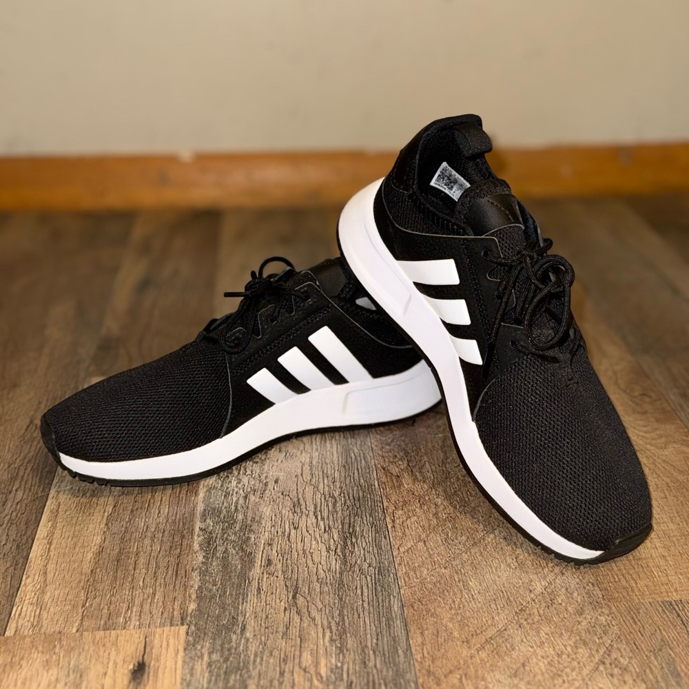 Adidas Core Black and White Athletic Shoes